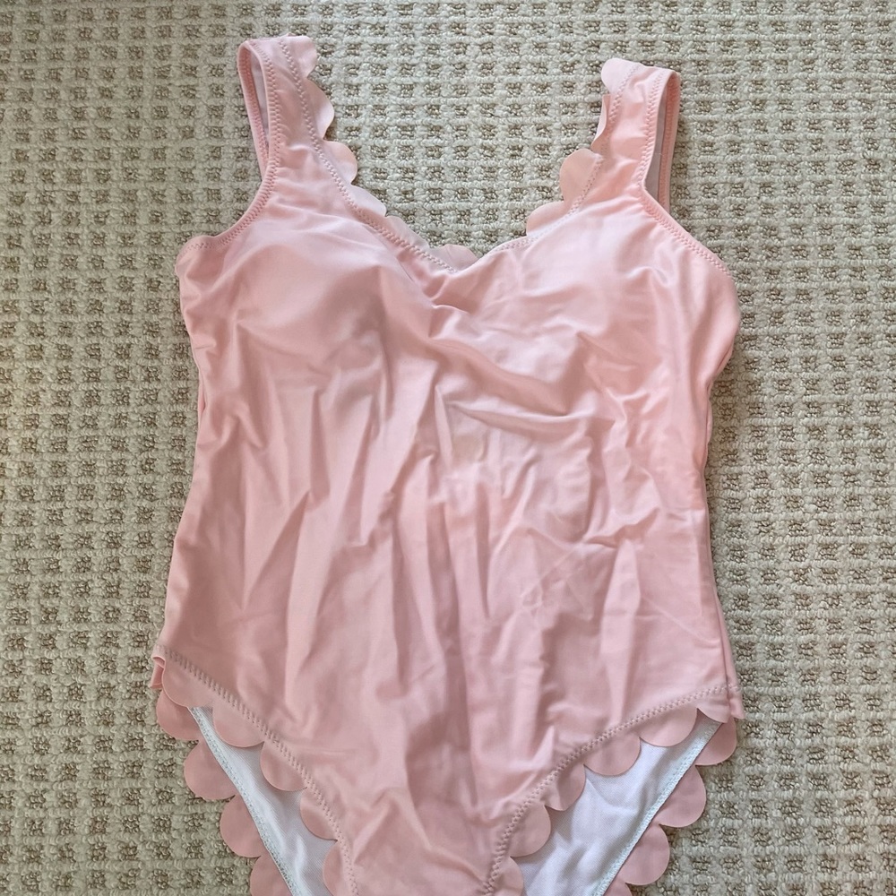 Blush/soft pink one piece swimsuit